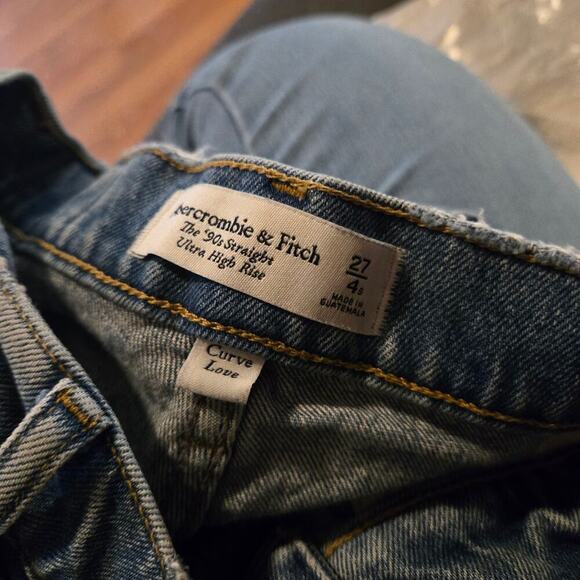 Abercrombie and fitch jeans women's size 27S 4S blue the 90s curve love ultra - Picture 3 of 10